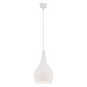 lampa wisząca 1 pł SANTANA kolor opal, biały połysk