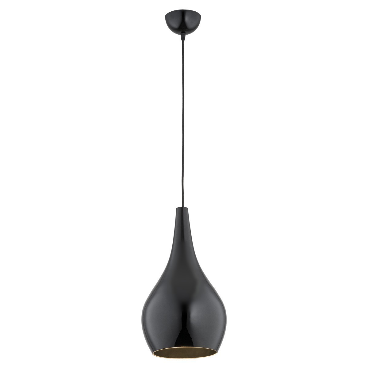 lampa wisząca 1 pł SANTANA kolor czarny, czarny połysk