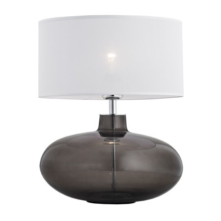 lampa stołowa 1 pł. SEKWANA  kolor biały, dymny