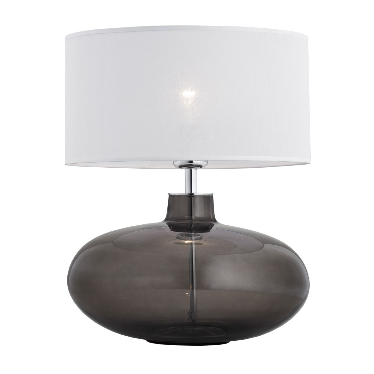lampa stołowa 1 pł. SEKWANA  kolor biały, dymny