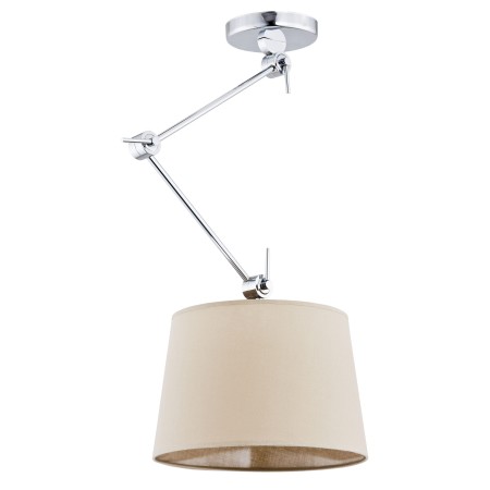 lampa wisząca 1 pł. ZAKYNTOS kolor beżowy, chrom