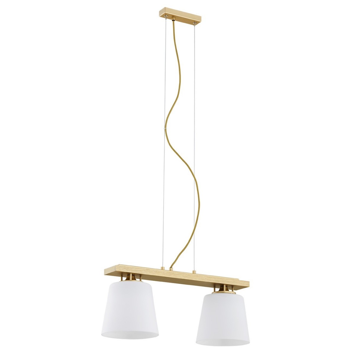 złota lampa Argon ARDEN 7151 lampa wisząca 2 pł.