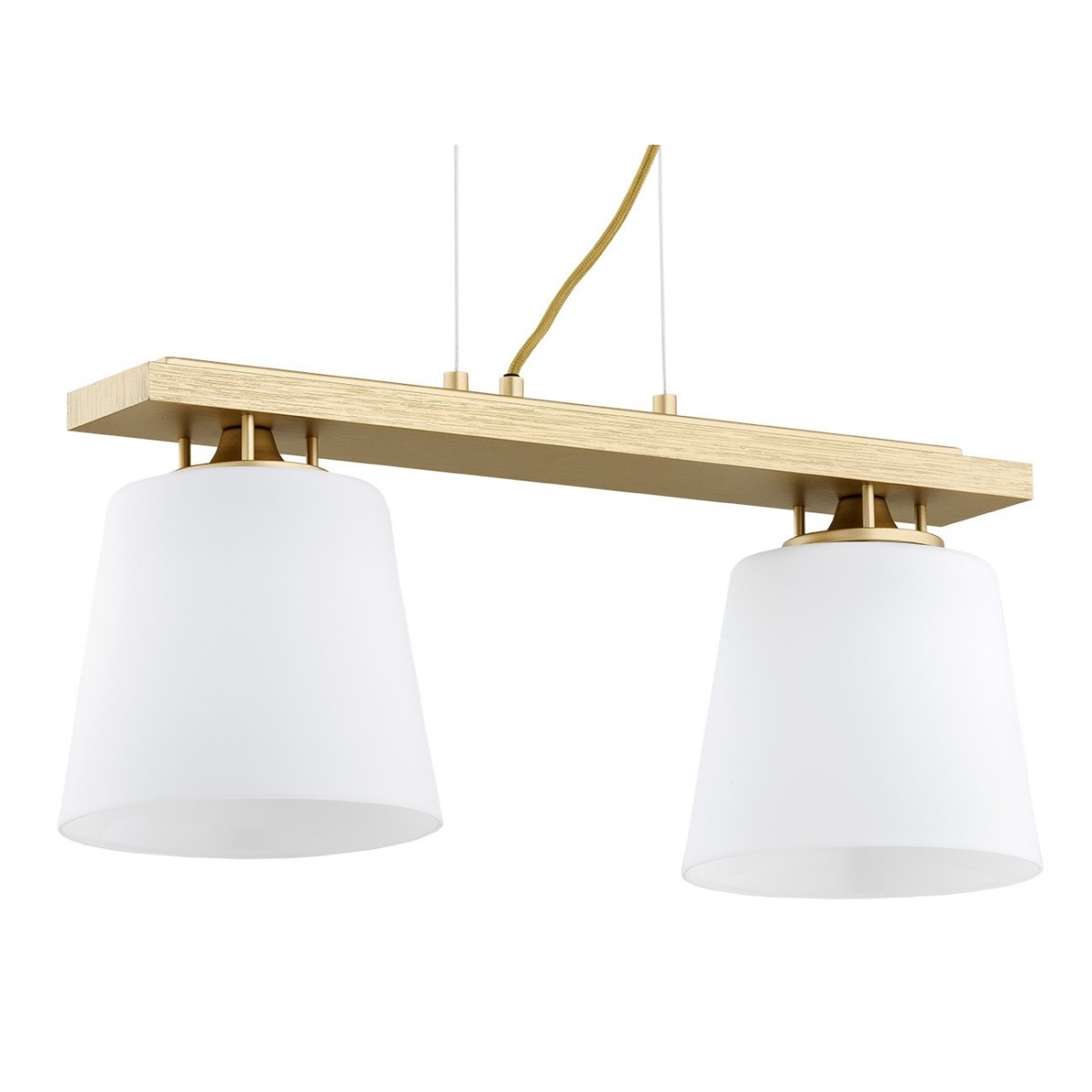 złota lampa Argon ARDEN 7151 lampa wisząca 2 pł.