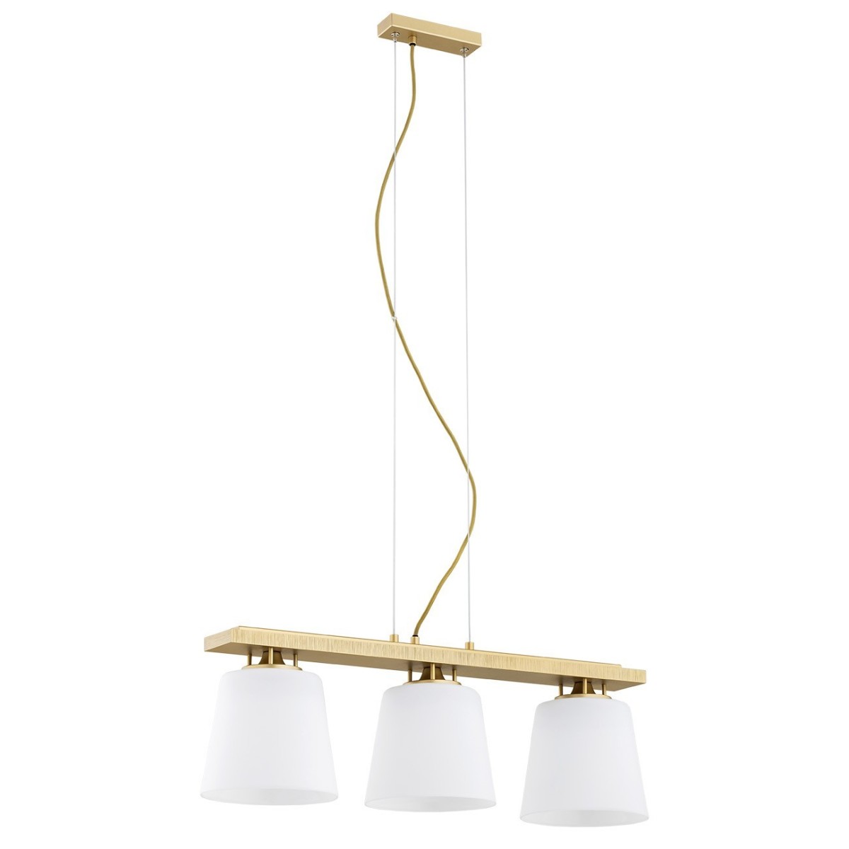 złota lampa Argon ARDEN 6250 lampa wisząca 3 pł.