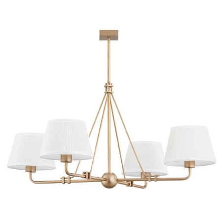 złota lampa Argon ATRANI 1823 żyrandol 4 pł.