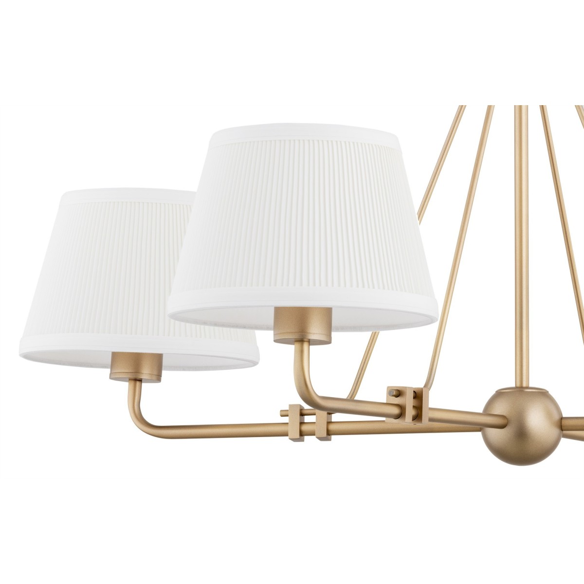 złota lampa Argon ATRANI 1823 żyrandol 4 pł.