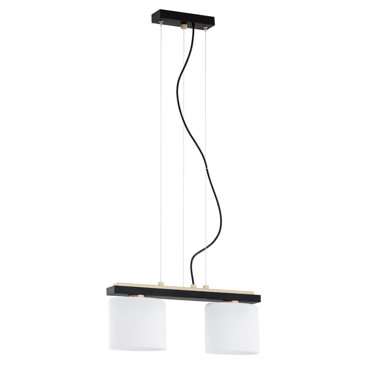 czarno /złota lampa Argon CANOA 7164 lampa wisząca 2 pł.