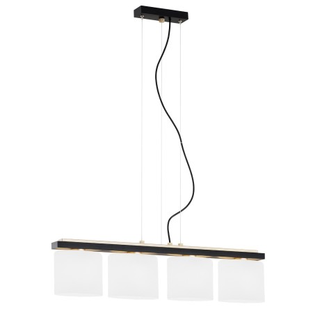 czarno /złota lampa Argon CANOA 1814 lampa wisząca 4 pł.