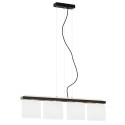 czarno /złota lampa Argon CANOA 1814 lampa wisząca 4 pł.