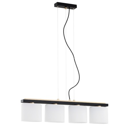 czarno /złota lampa Argon CANOA 1814 lampa wisząca 4 pł.