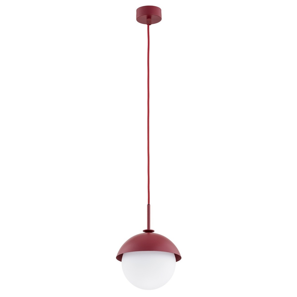 czerwona lampa Argon CAPPELLO 8296 lampa wisząca 1 pł.