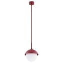 czerwona lampa Argon CAPPELLO 8296 lampa wisząca 1 pł.