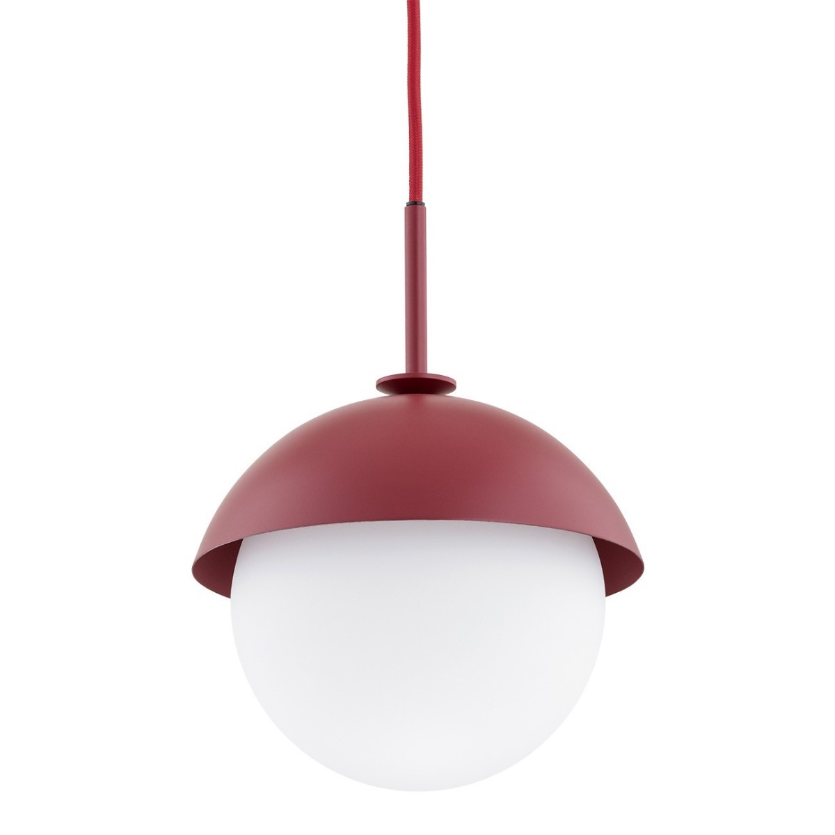 czerwona lampa Argon CAPPELLO 8296 lampa wisząca 1 pł.
