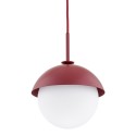 czerwona lampa Argon CAPPELLO 8296 lampa wisząca 1 pł.