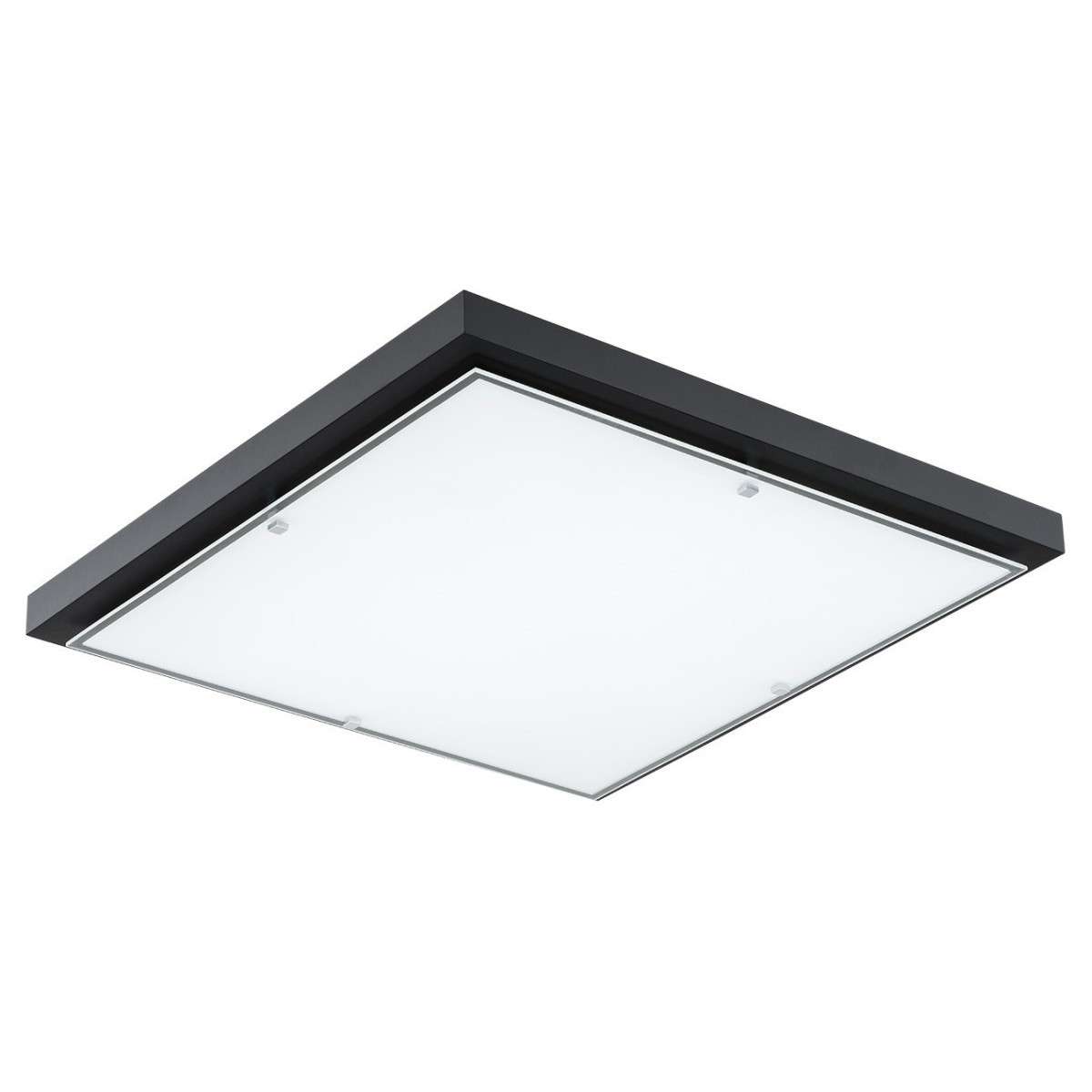 czarna lampa Argon CARLSON 1815 plafon 4 pł.