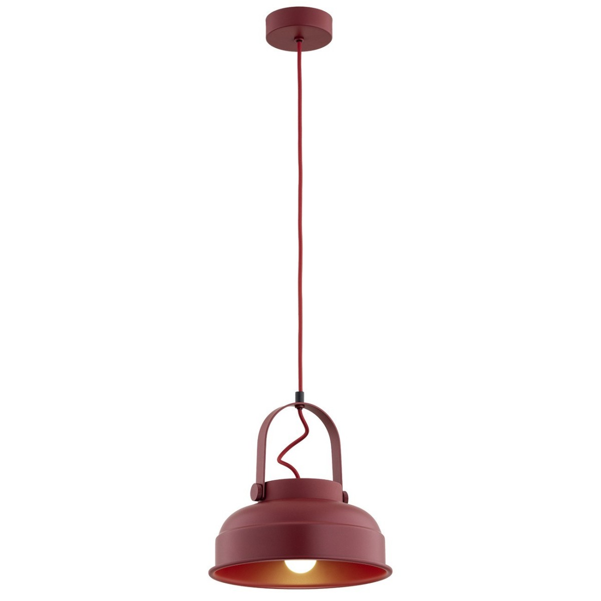 czerwona lampa Argon DAKOTA 8286 lampa wisząca 1 pł.