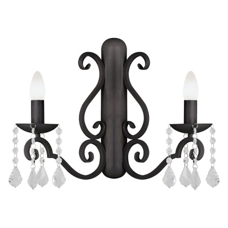 czarna  lampa Argon DIADEMA 7184 kinkiet 2 pł.