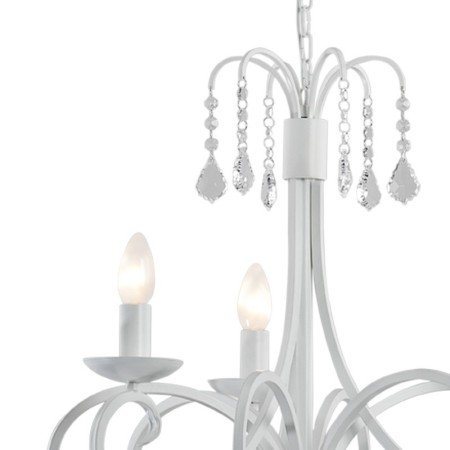 biała lampa Argon DIADEMA 6271 żyrandol 3 pł.