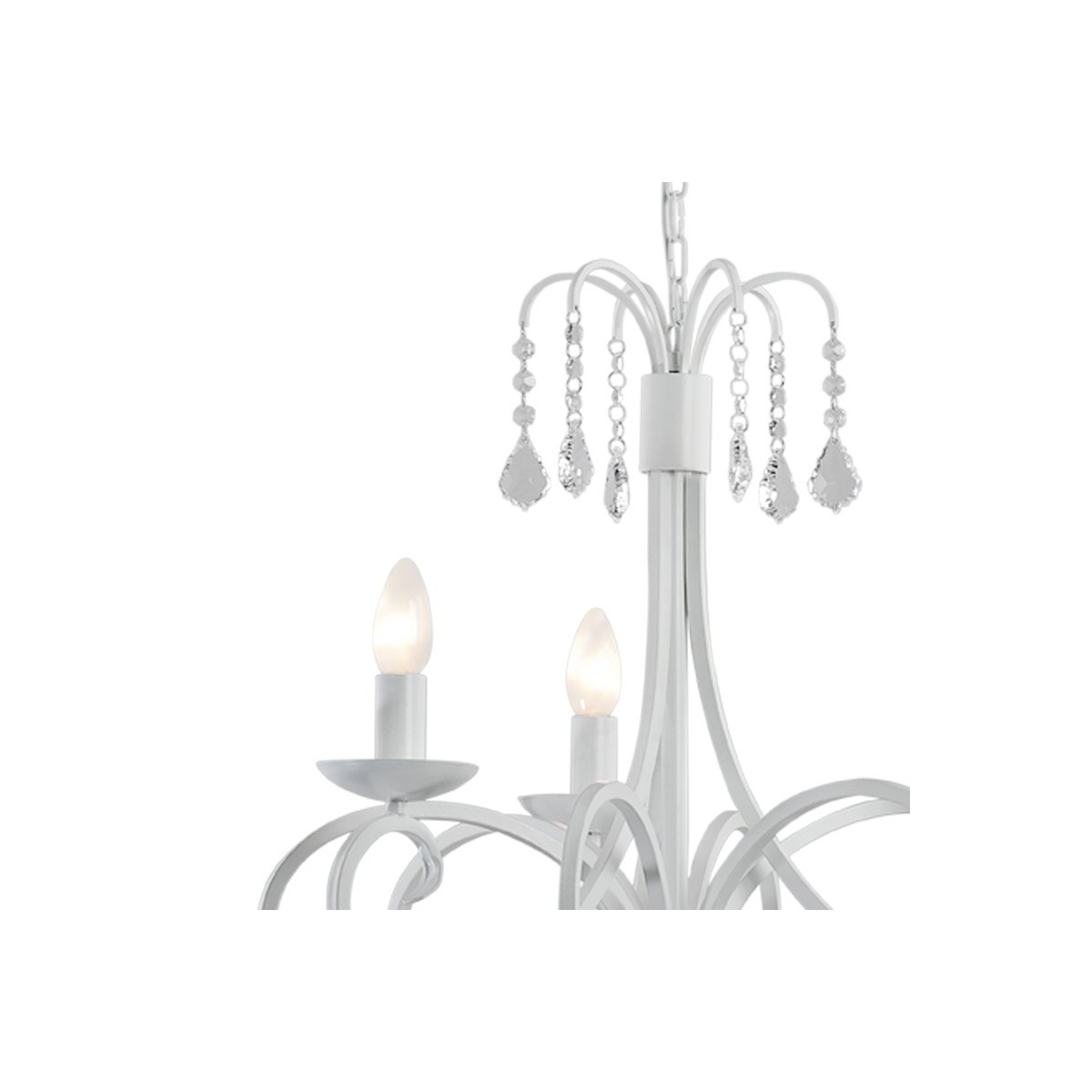 biała lampa Argon DIADEMA 6271 żyrandol 3 pł.