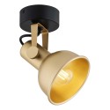 czarna lampa Argon LENORA 8248 kinkiet / plafon 1 pł.