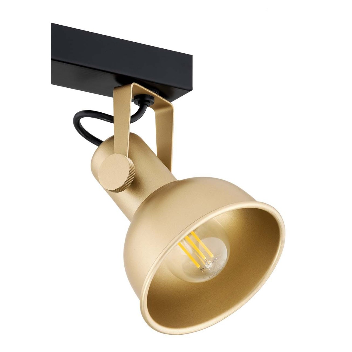 czarna lampa Argon LENORA 7144 plafon 2 pł.