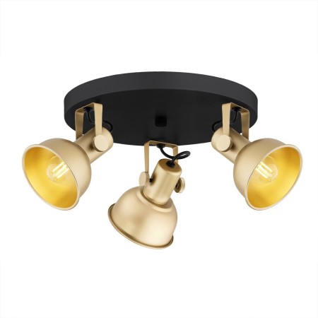 czarna lampa Argon LENORA 6243 plafon 3 pł.