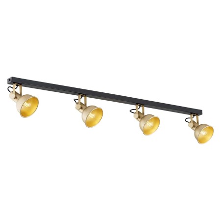 czarna lampa Argon LENORA 1801 plafon 4 pł.