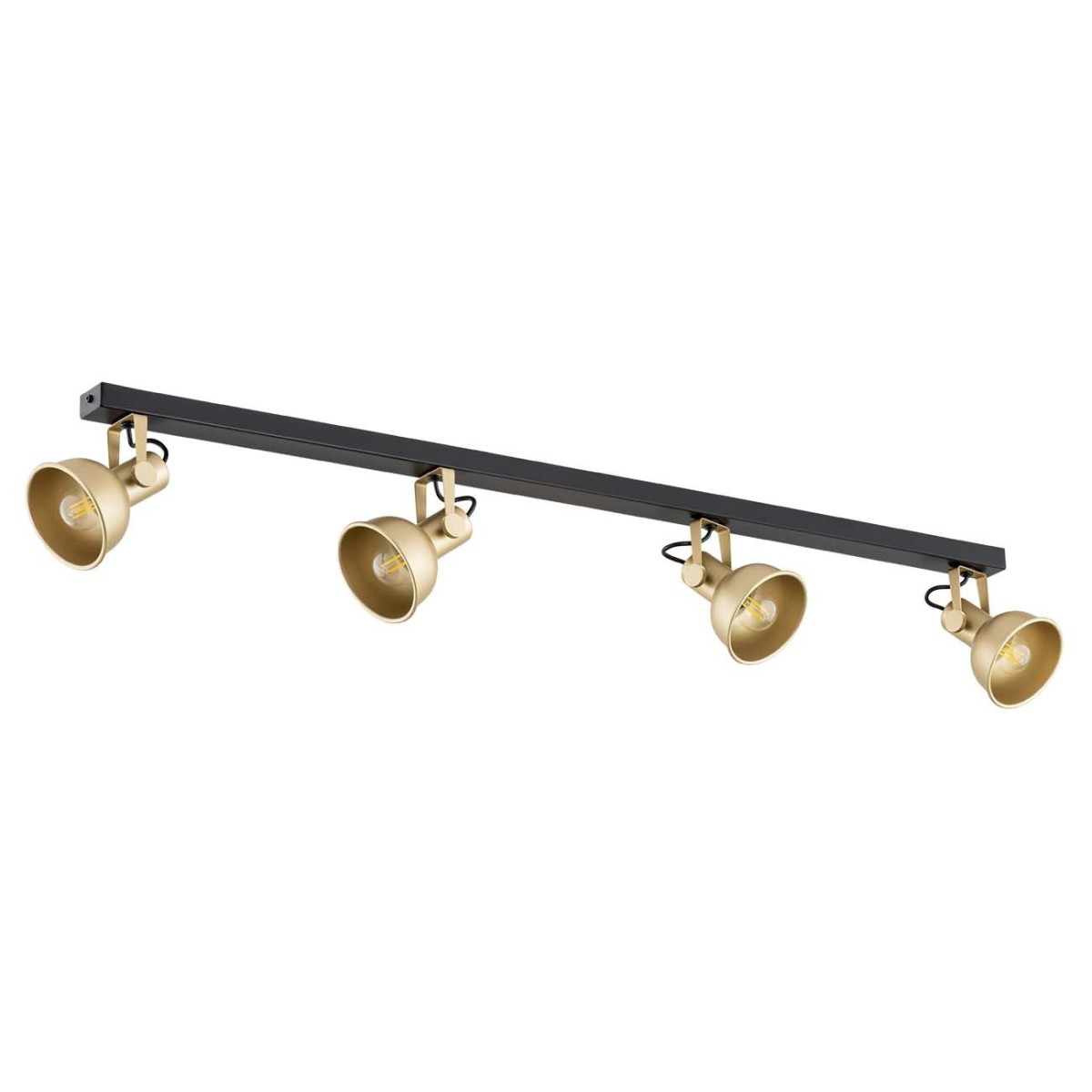 czarna lampa Argon LENORA 1801 plafon 4 pł.