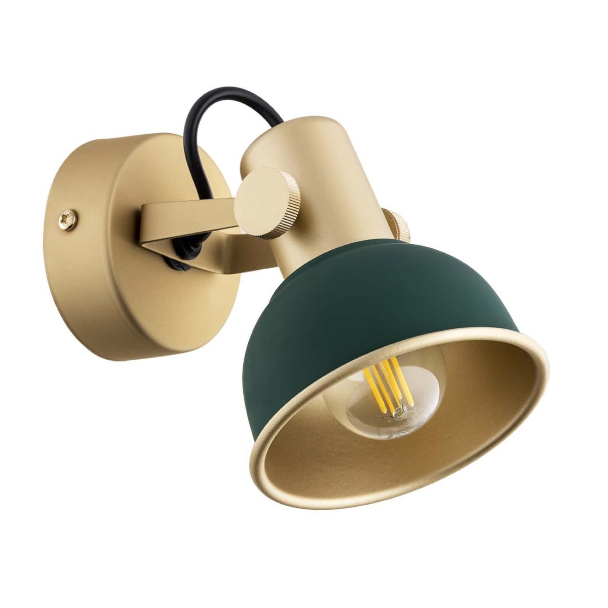 złota lampa Argon LENORA 8247 kinkiet / plafon 1 pł.