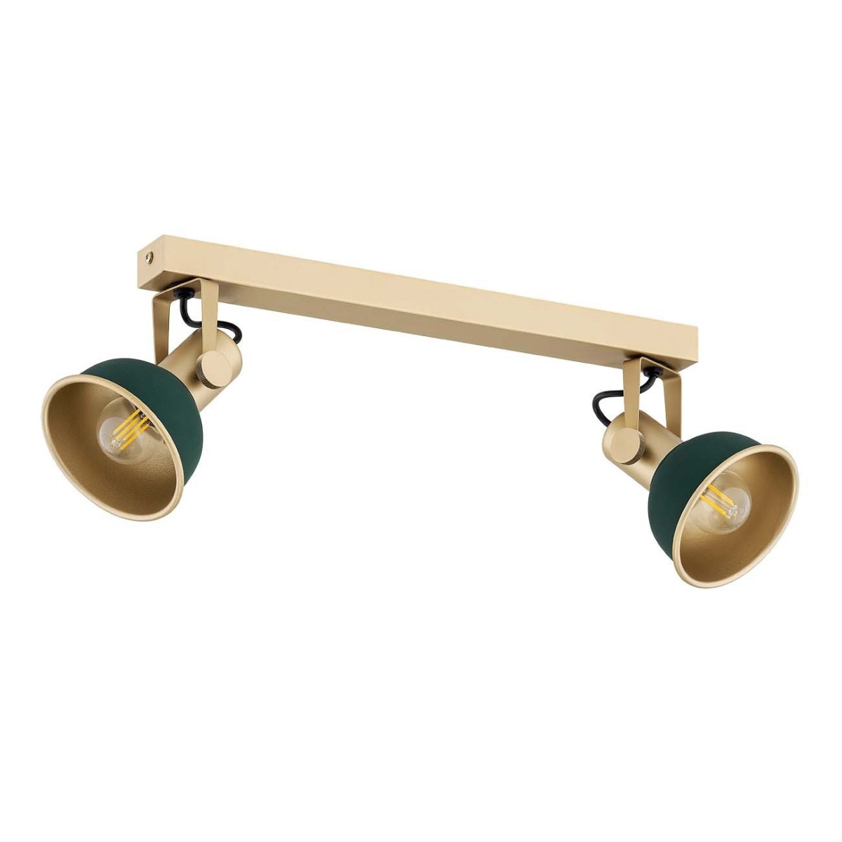 złota lampa Argon LENORA 7143 plafon 2 pł.