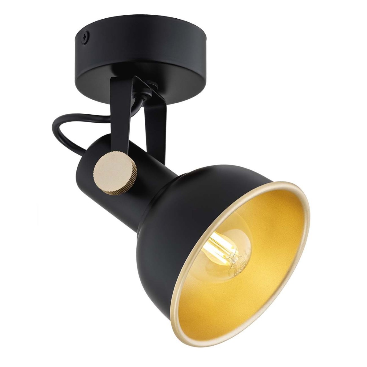 złota lampa Argon LENORA 8246 kinkiet / plafon 1 pł.