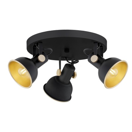 złota lampa Argon LENORA 6241 plafon 3 pł.