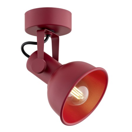 czerwona lampa Argon LENORA 8298 kinkiet / plafon 1 pł.