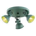zielona lampa Argon LENORA 6265 plafon 3 pł.