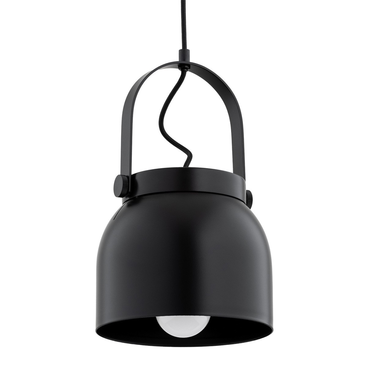czarna  lampa Argon LOGAN 8281 lampa wisząca 1 pł.
