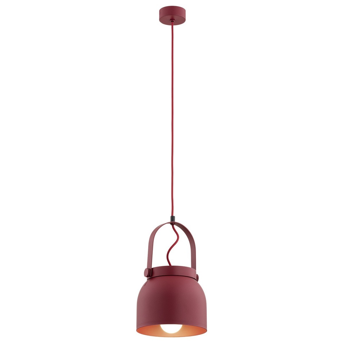 czerwona lampa Argon LOGAN 8282 lampa wisząca 1 pł.