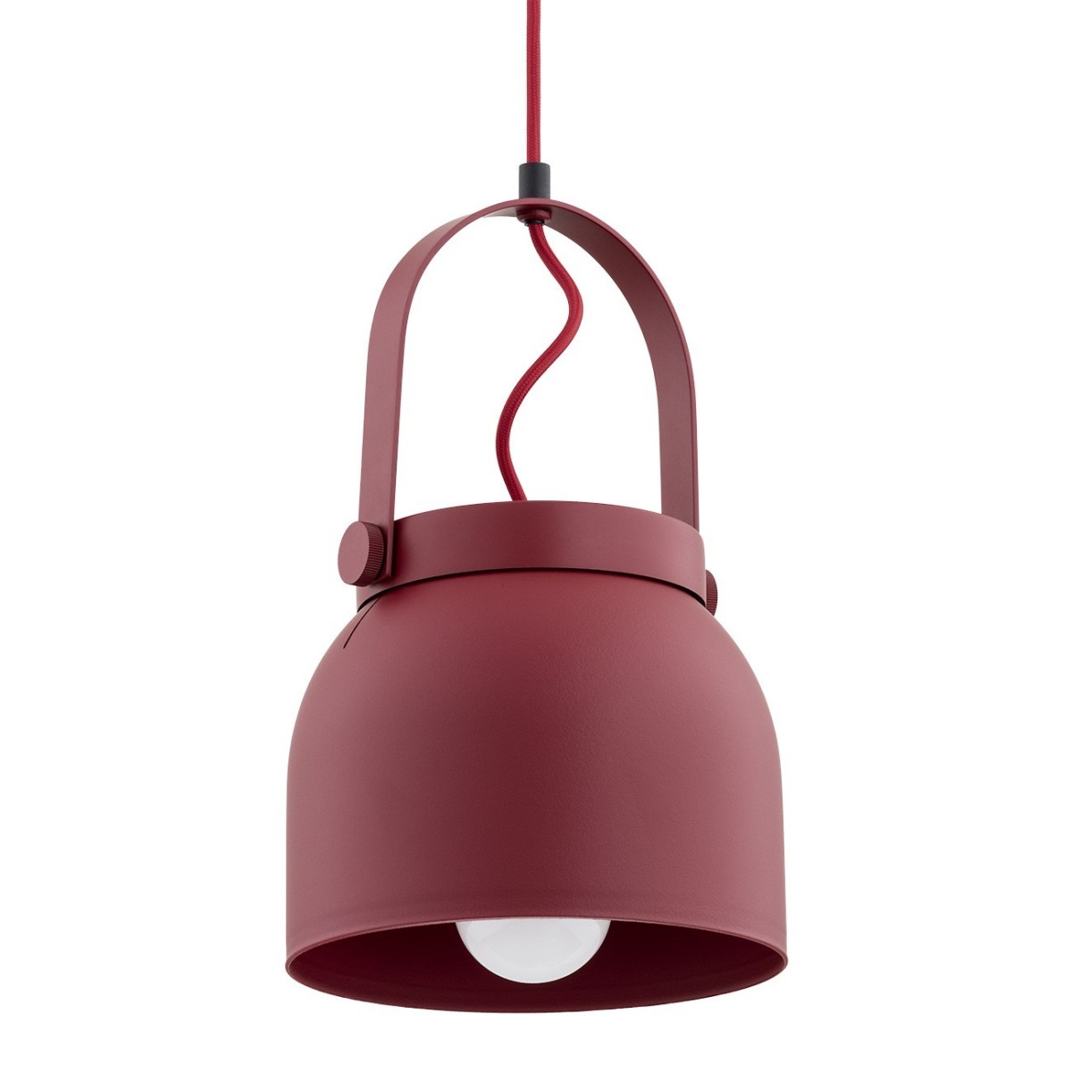 czerwona lampa Argon LOGAN 8282 lampa wisząca 1 pł.