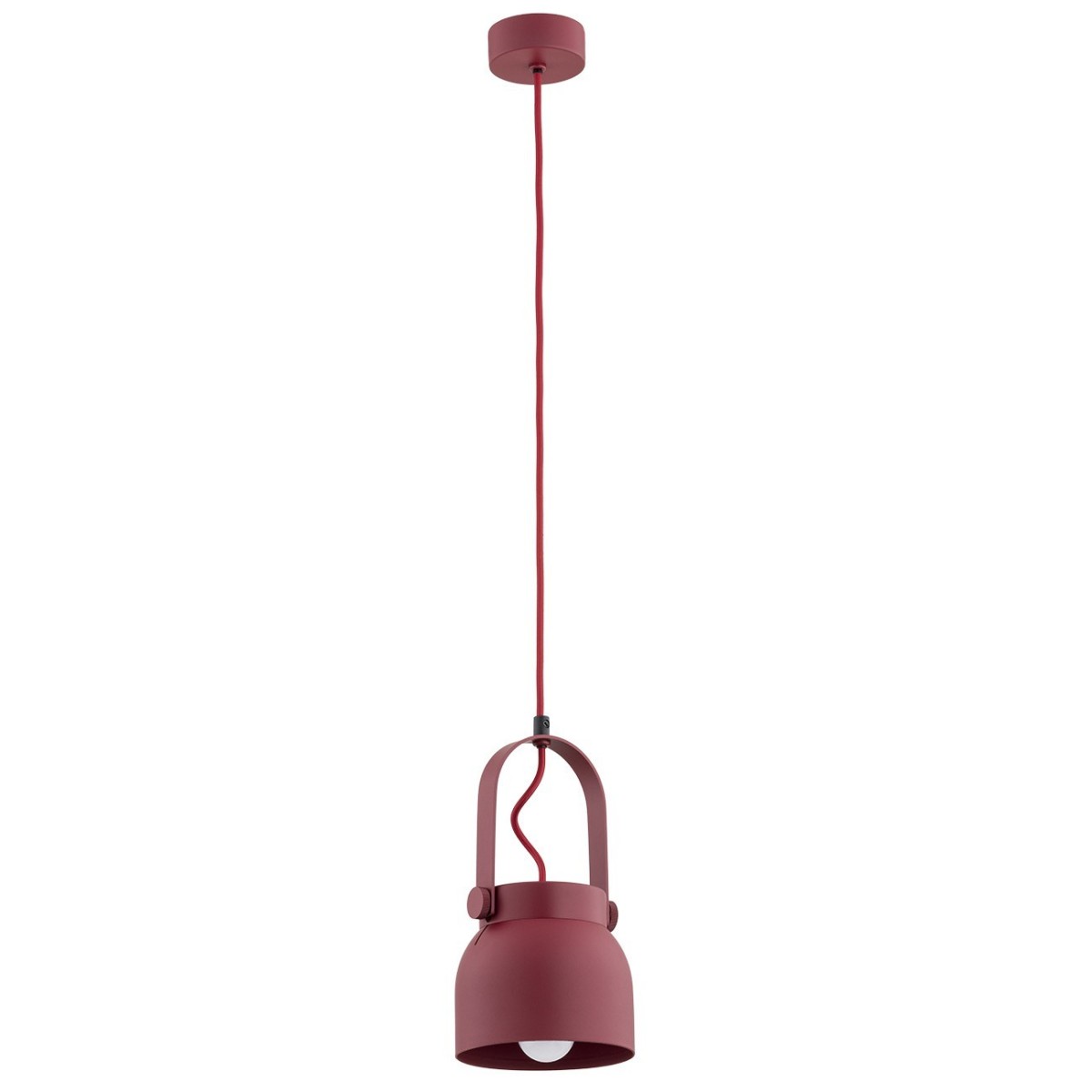 czerwona lampa Argon LOGAN 8292 lampa wisząca 1 pł., mniejsza