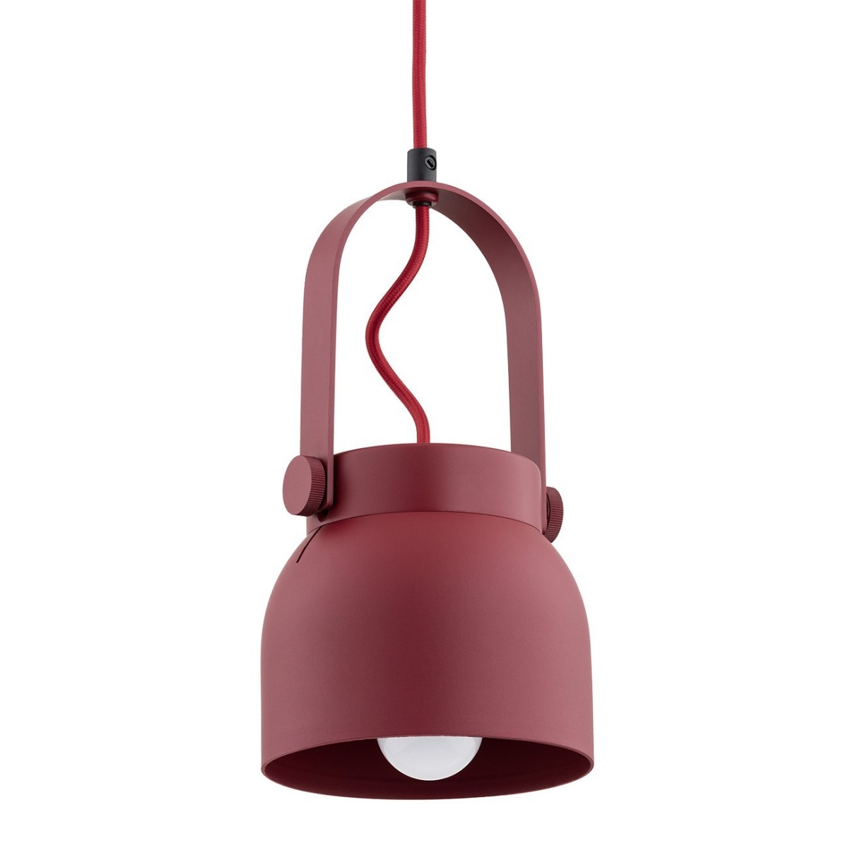 czerwona lampa Argon LOGAN 8292 lampa wisząca 1 pł., mniejsza