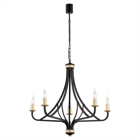 złota lampa Argon LORENZO 2171 żyrandol 5 pł.