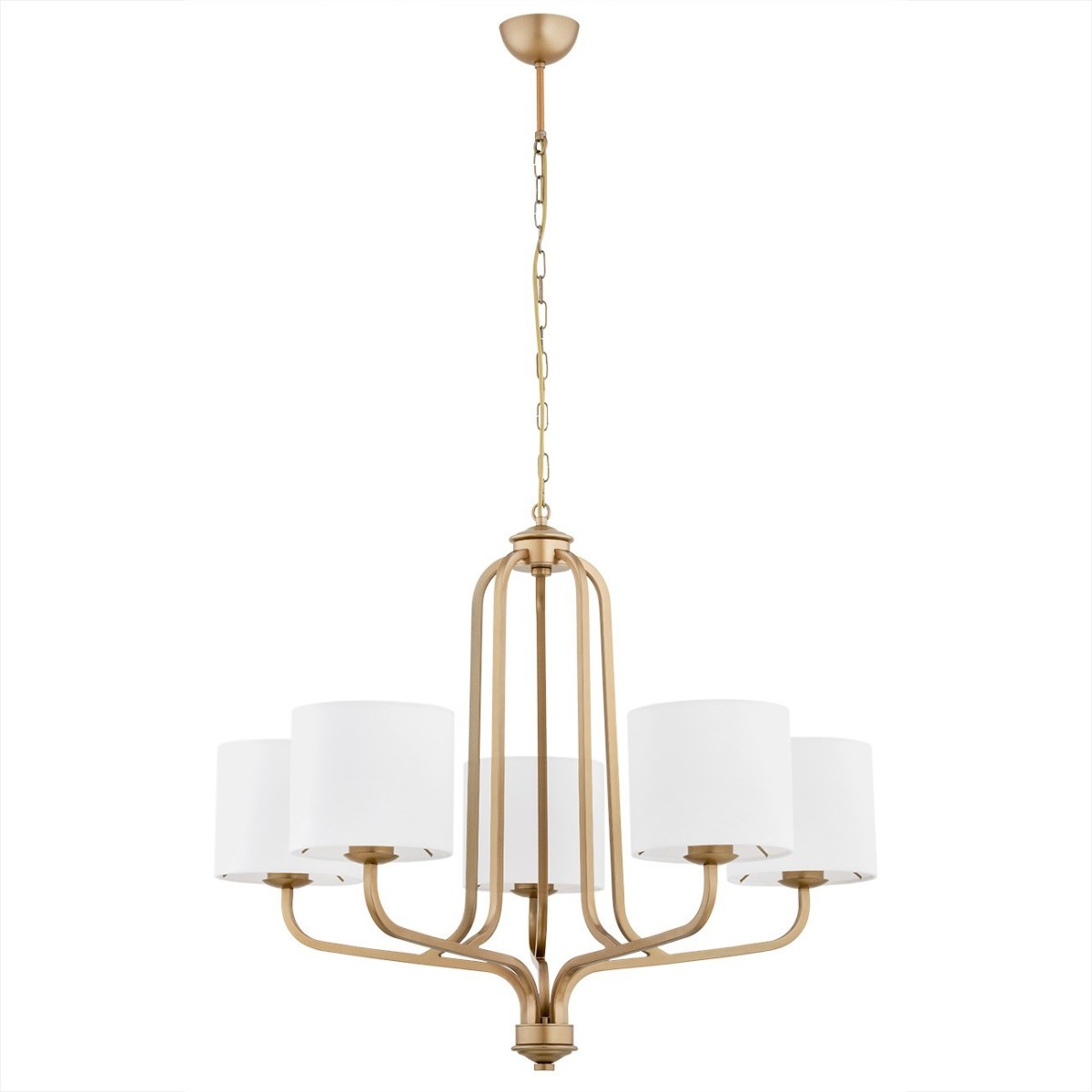 złota lampa Argon MARANELLO 2172 żyrandol 5 pł.