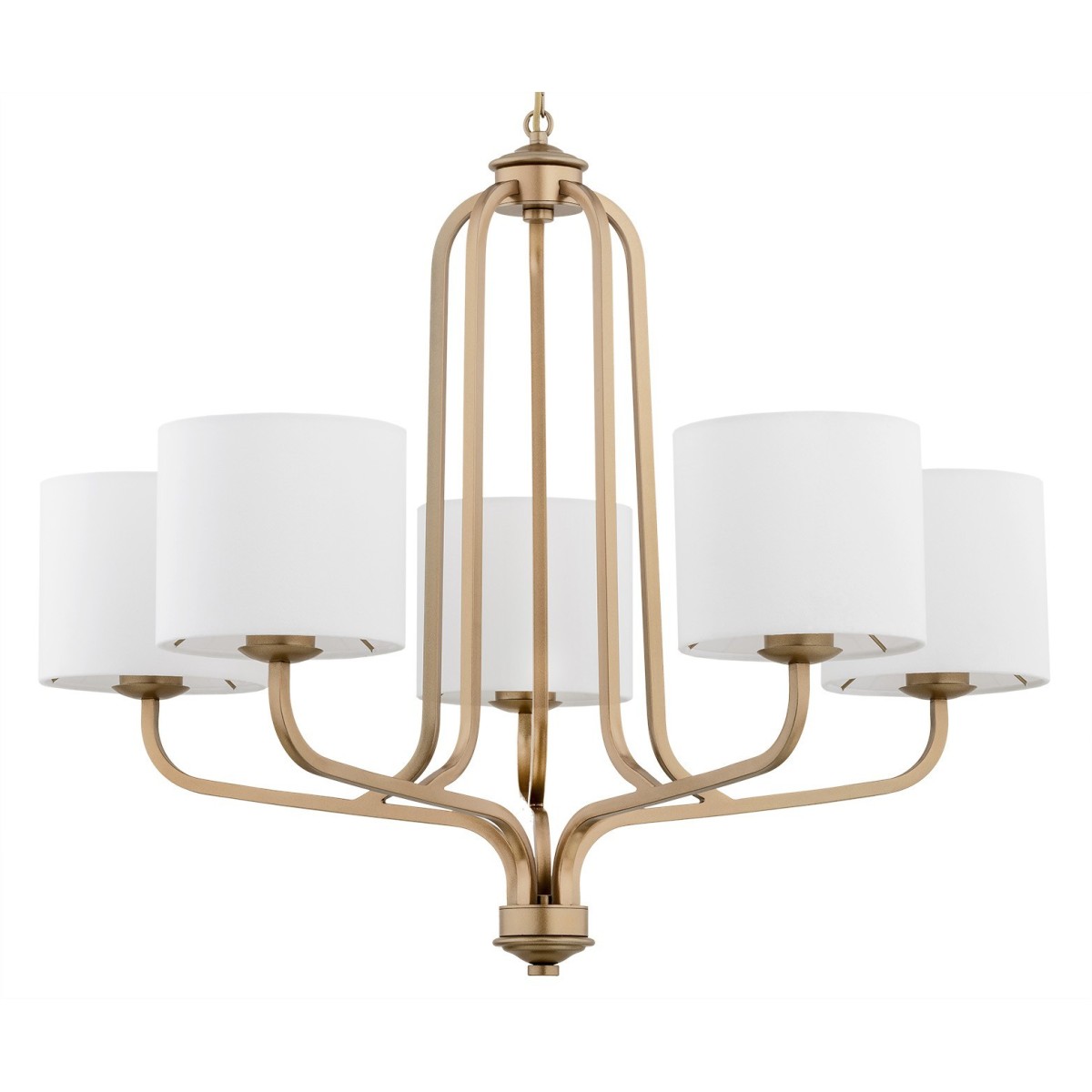 złota lampa Argon MARANELLO 2172 żyrandol 5 pł.