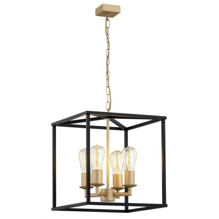złota lampa Argon MONZANO 1824 zwis 4 pł.