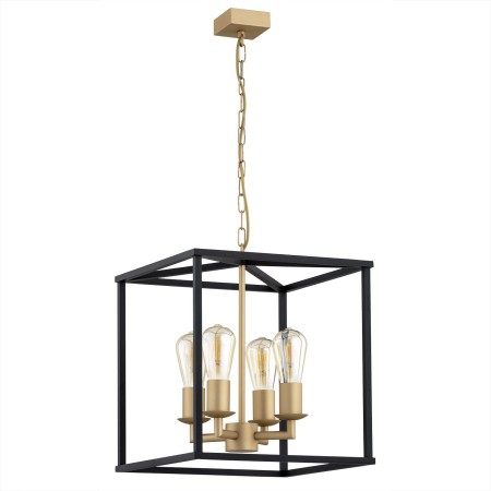 złota lampa Argon MONZANO 1824 zwis 4 pł.