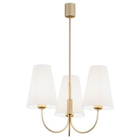 złota  lampa Argon SAFIANO 6267 żyrandol 3 pł.