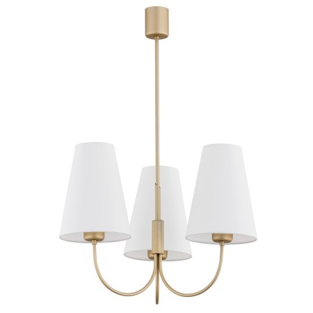 złota  lampa Argon SAFIANO 6267 żyrandol 3 pł.