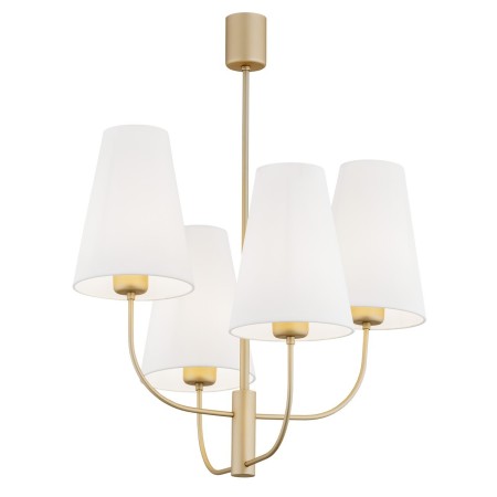 złota  lampa Argon SAFIANO 1821 żyrandol 4 pł.