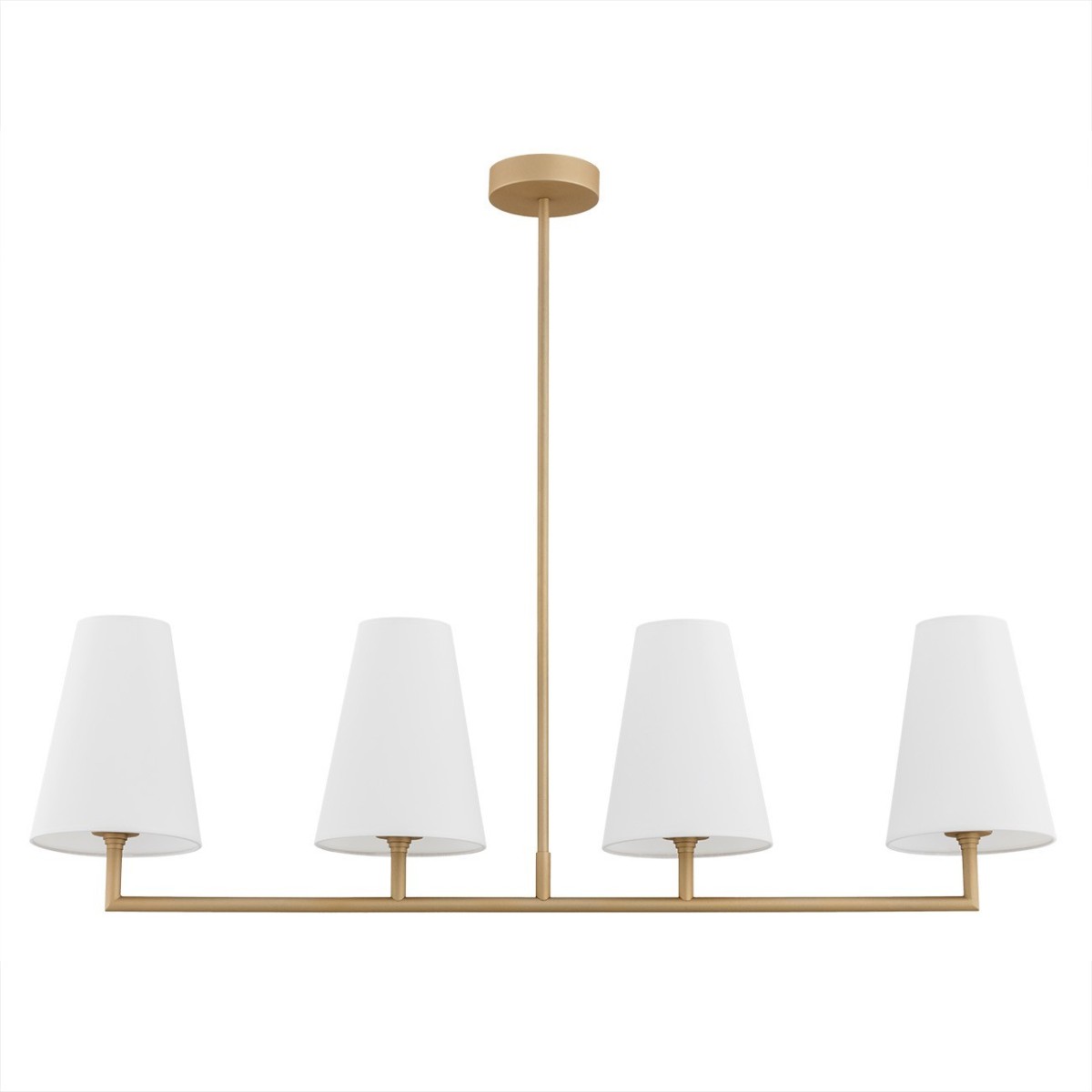 złota  lampa Argon SAFIANO 1828 lampa wisząca 4 pł.