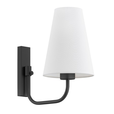 czarna lampa Argon SAFIANO 8376 kinkiet 1 pł.