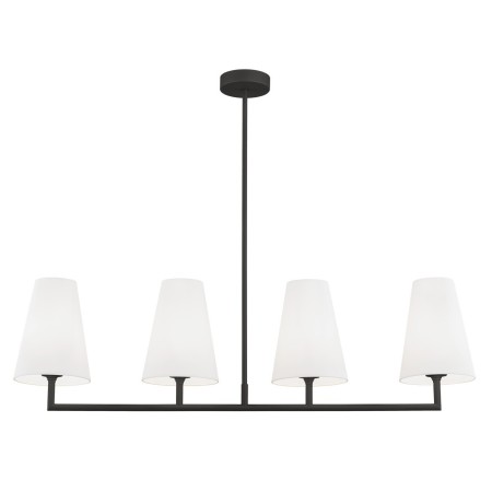 czarna lampa Argon SAFIANO 1831 lampa wisząca 4 pł.